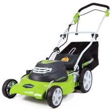 GreenWorks-25022-Powerful-12-Amp-Electric-Motor-Corded-20-Lawn-Mower-w-Mulch-Side-Discharge-Rear-Bag-0